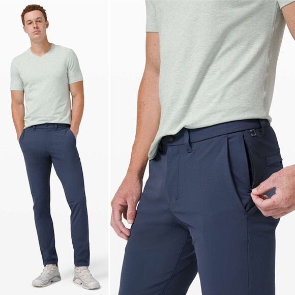 Lululemon Commission Pant Slim *Warpstreme 34" in Iron Blue Size 32 - Picture 4 of 8